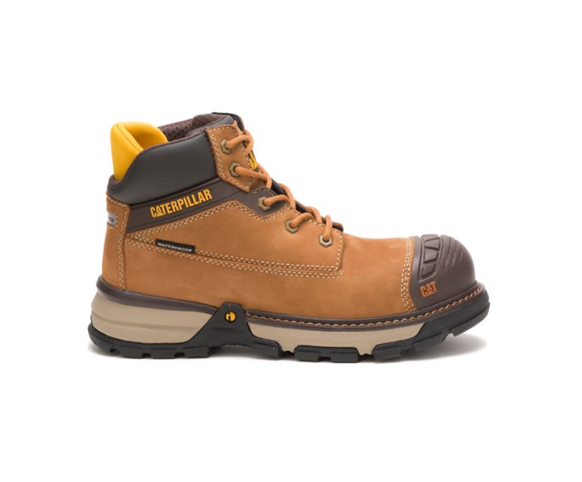 Caterpillar Excavator Superlite Waterproof Nano Toe Argentina - Botines De Seguridad Mujer Marrones